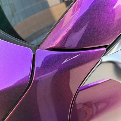Afneembare kleefstof Ultra Matte Purple Car Wrap Vinyl met een grote temperatuurtolerantie