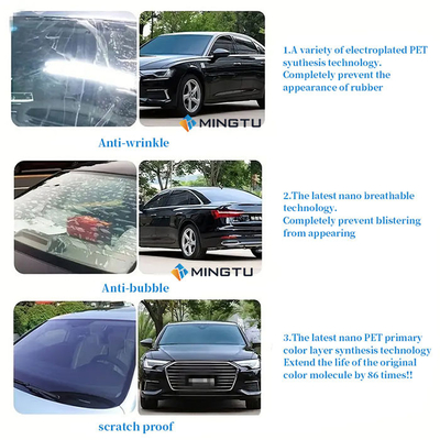 Infraroodbestendige Mingtu NX50 VLT50% Keramische koolstofkleurstof voor auto-vensters