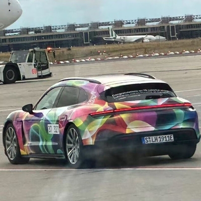 Custom Fan Club Design Multicolor Vinyl Wrap Film Roll voor Mingtu Luxe Cars en RV's