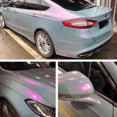 Afneembare kleefmiddel Mingtu Grijs tot paars vinyl wrap Glossy Car Wrap Vinyl Roll voor Auto DIY Vehicle Film