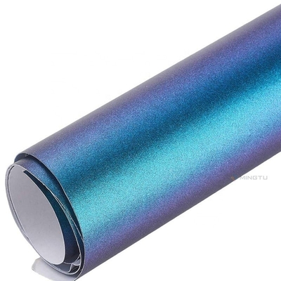Stretchable Air Release Automotive Vinyl Wrap in Glossy Metallic Kameleon Purple Blue