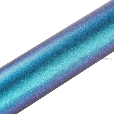 Stretchable Air Release Automotive Vinyl Wrap in Glossy Metallic Kameleon Purple Blue