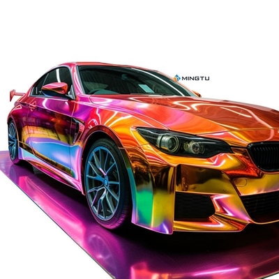 Autocarrosserie-stickers met metaalchroom vinyl en luchtbelvrije filmcoating