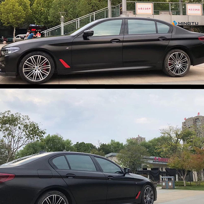 Mingtu Matte Black Vinyl Wrap voor auto-genezing en luchtvrijstelling bubbel inbegrepen