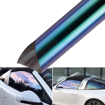 VLT85% Sunset Burning Decoration Kameleon Tint Film 1.52x30m Warmte-isolatie vensterfilm