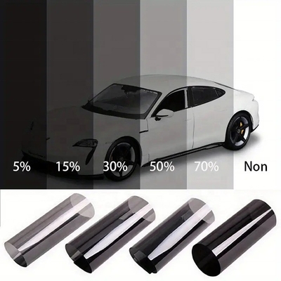 High VLT 50% 1,52*30m Carbon Reflective Black Color 1ply Window Film voor auto