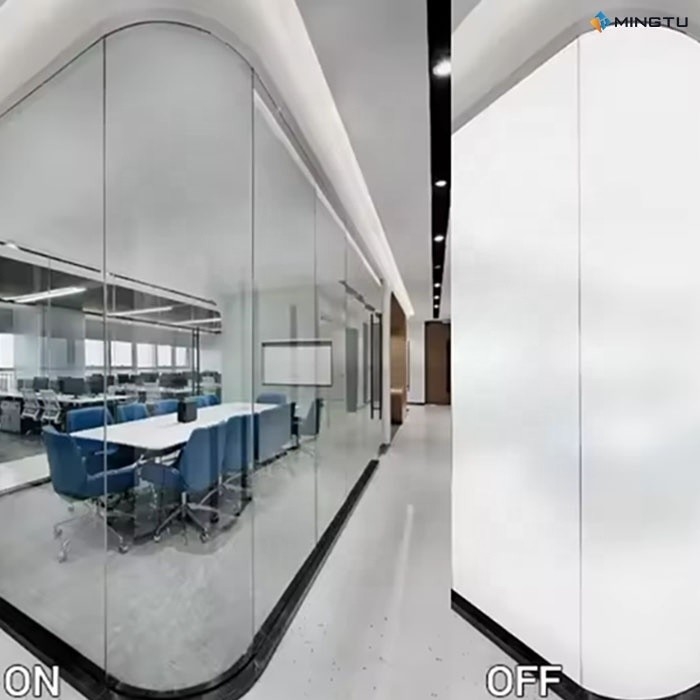 Verwisselbaar raam Wit PDLC Tint Film voor stroomvoorziening Moderne ontwerp stijl Wit