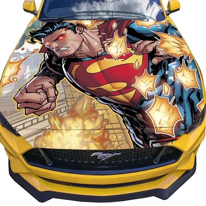 Lichaamspositie Multicolor Car Vinyl Wrap voor reclame door Mingtu Custom Printing
